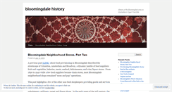 Desktop Screenshot of bloomingdalehistory.com