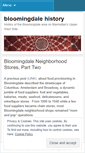 Mobile Screenshot of bloomingdalehistory.com