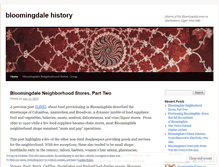 Tablet Screenshot of bloomingdalehistory.com